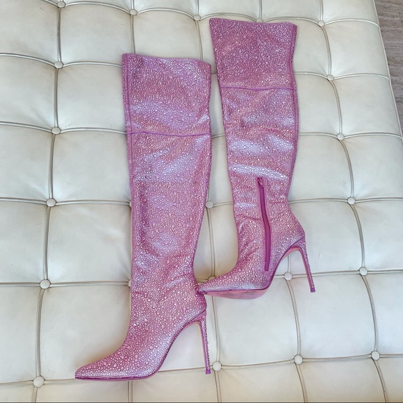 Steve Madden Vivianne Pink Rhinestone 
